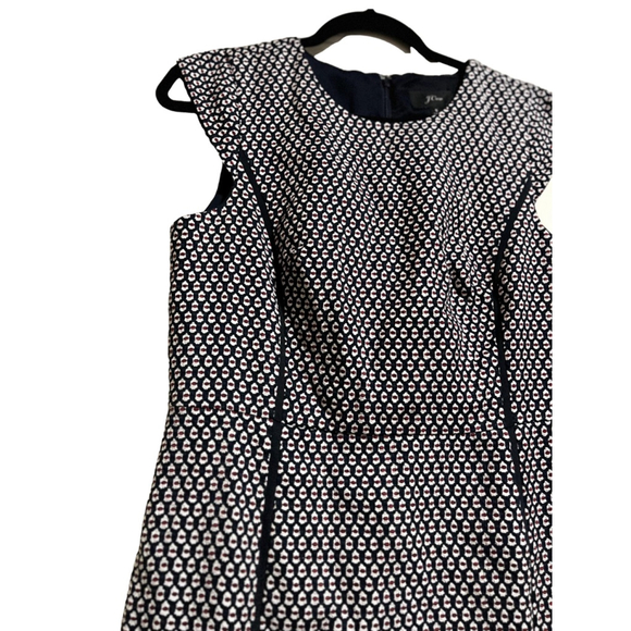 EUC J.Crew Dress Women’s Size 8 Navy and White - Picture 2 of 8